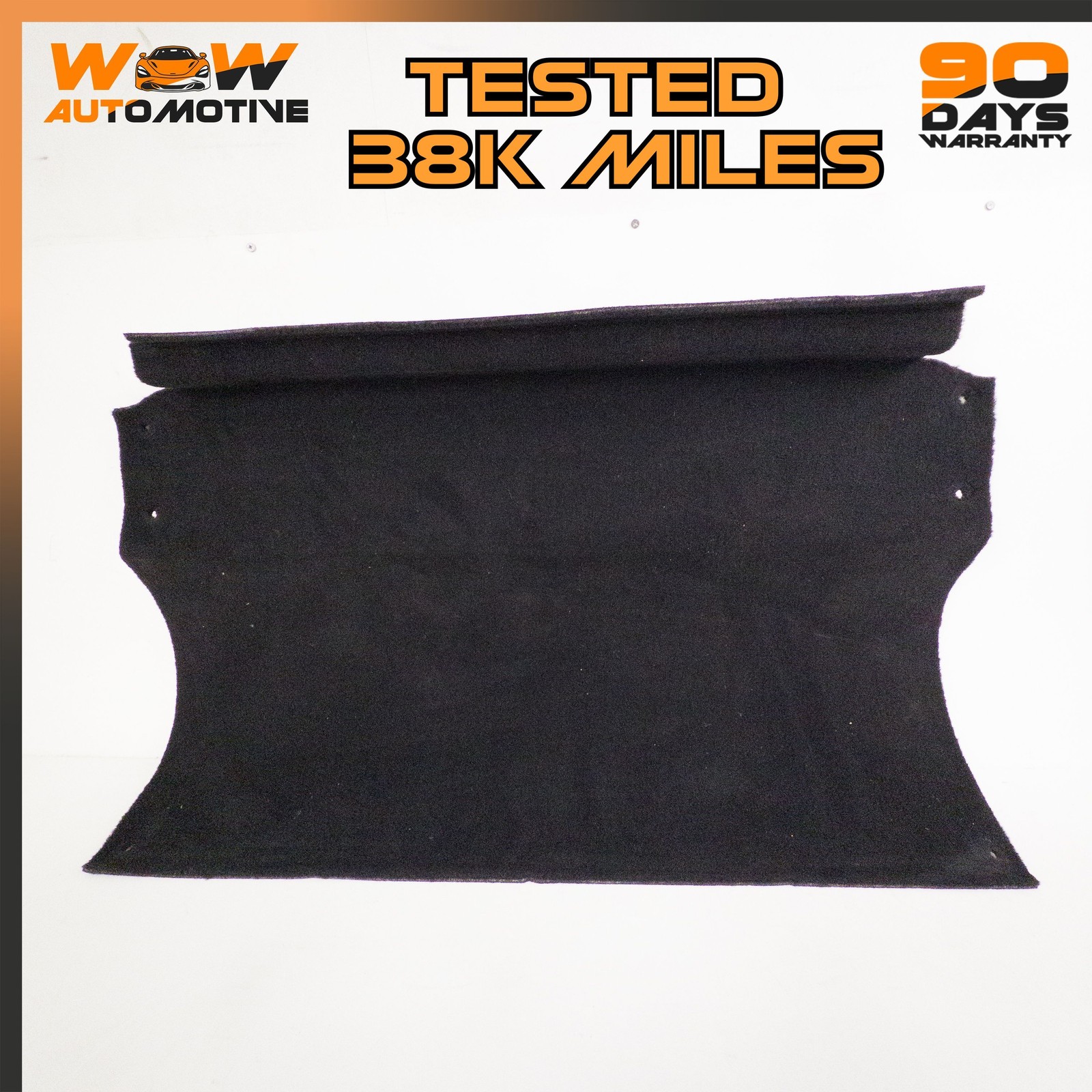 06-16 ASTON MARTIN V8 VANTAGE REAR TRUNK BACK WALL CARPET MAT BLACK OEM