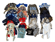 Bundle Lot of Baby Clothes 3-6 Months Assorted Brands Masculine 30 PCs