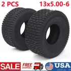 2Pack 13x5.00-6 Lawn Mower Tires 13x5.00x6 4Ply Turf Tractor Tire Heavy Duty