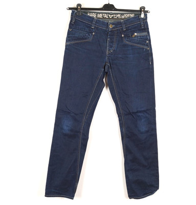 PME LEGEND Men's Jeans Size W31 L32 Regular Fit Straight Blue Button Fly Cotton