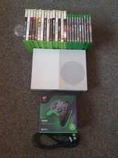 Microsoft Xbox One S 1681 White Console Bundle - Boxed Controller - 25 Games
