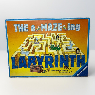 The A-Maze-ing Labyrinth 1988 Ravensburger Board Game Amazing missing Card Read