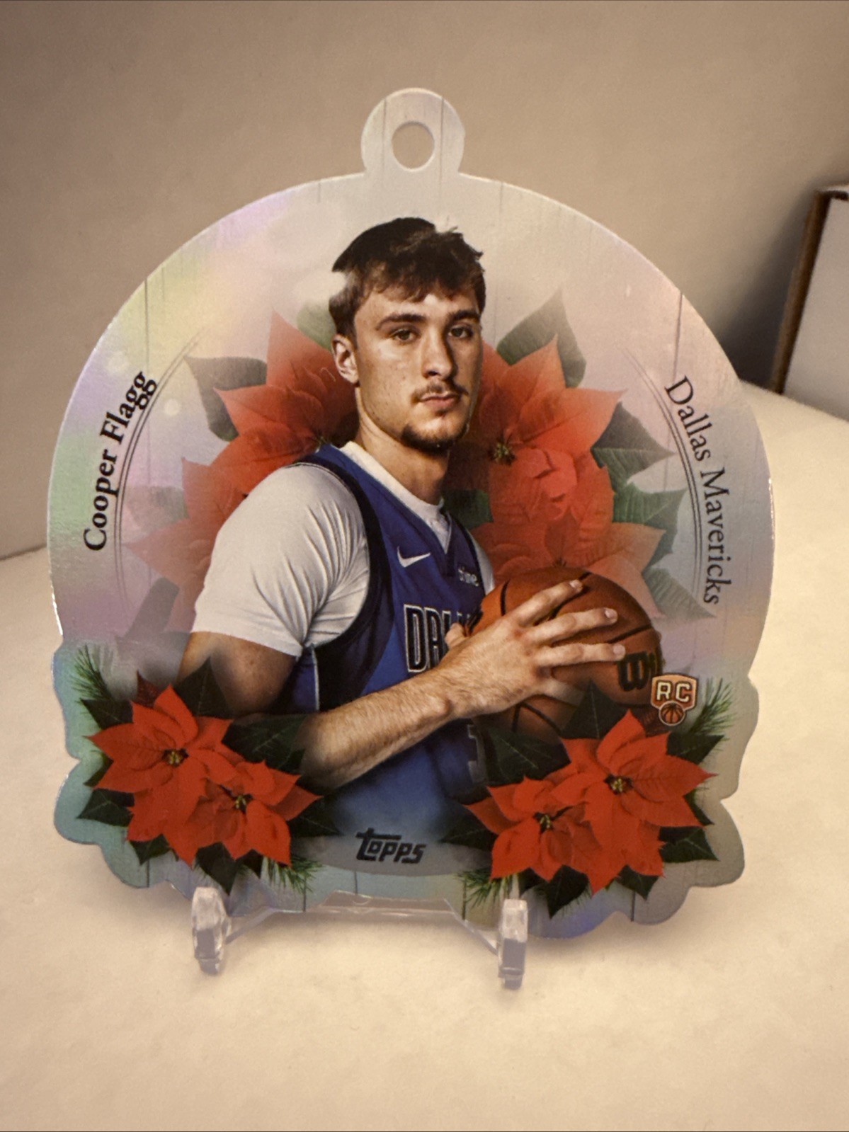2025-26 Topps Holiday Die-Cut Ornament Rookie Cooper Flagg #DCO-CF Mavericks RC