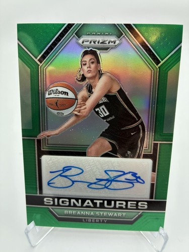 Breanna Stewart [Green] #SG-BSW 2023 Panini Prizm WNBA Signatures card