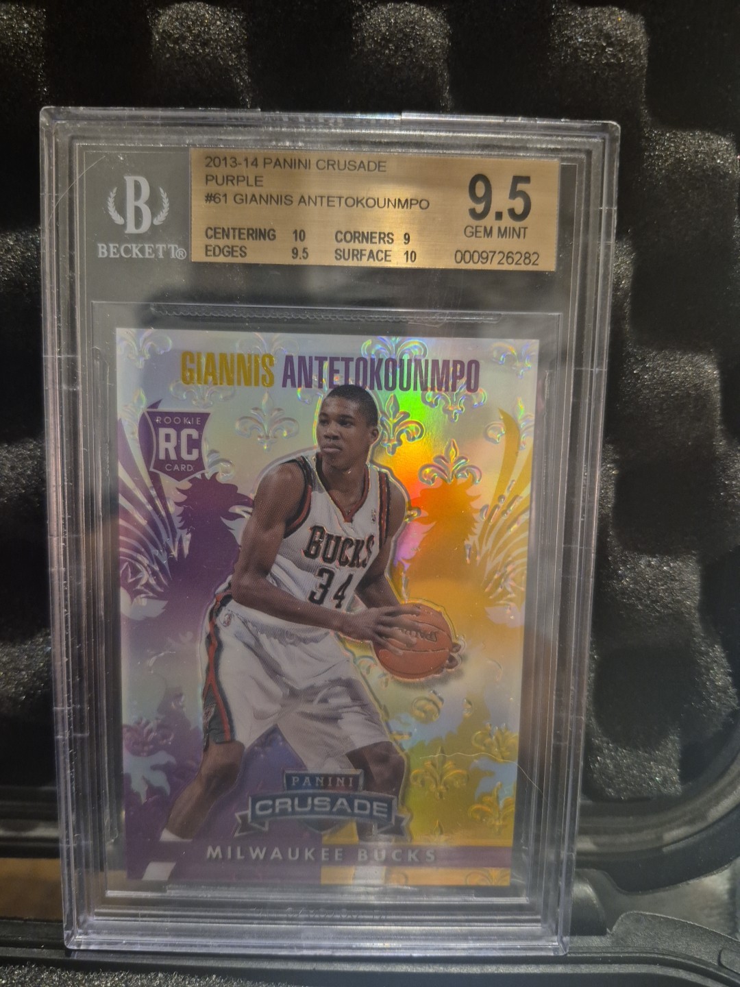 2013-14 Panini Crusade - Crusade Giannis Antetokounmpo #61 Purple /49 (RC)