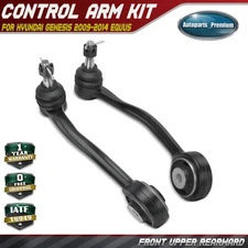 2x Front Upper Rearward Control Arm & Ball Joint Assy for Hyundai Genesis Equus