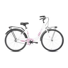 vicolo 24.1 bici city bimba 24 1v acciaio bianco/fucsia taglia 24 B40241060 MYLA