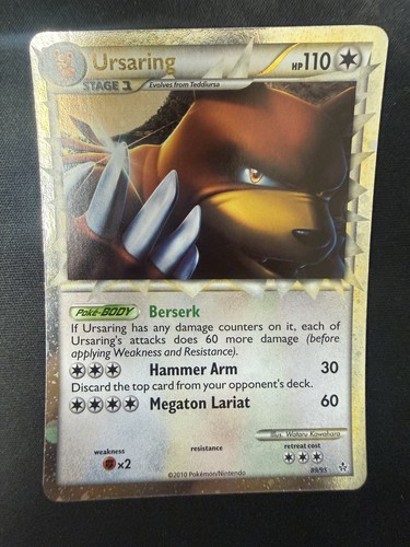 POKEMON URSARING UNLEASHED HOLO CARD