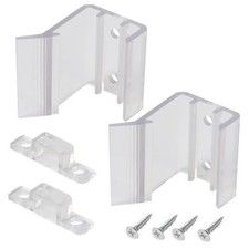  2-Set, Clear RV Sliding Mirrored Door Latch H527 Universal Mirror Closet 1