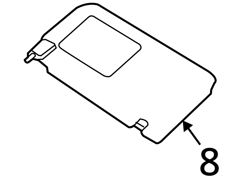 17 18 19 20 HYUNDAI ELANTRA Sun Visor Left Foto 4 de 4