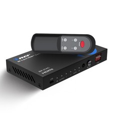 OREI 8K HDMI 2.1 Switch, 8K@60Hz 2-In 1-Out, Audio Extractor, IR-Fernbedienung schwarz