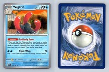 Wugtrio #53/182 SV Paradox Rift 2023 Uncommon Pokemon TCG Card