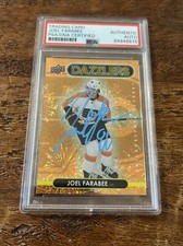 Joel Farabee IP Signed UD Dazzlers Card Psa Dna Coa Slab Flyers Autographed
