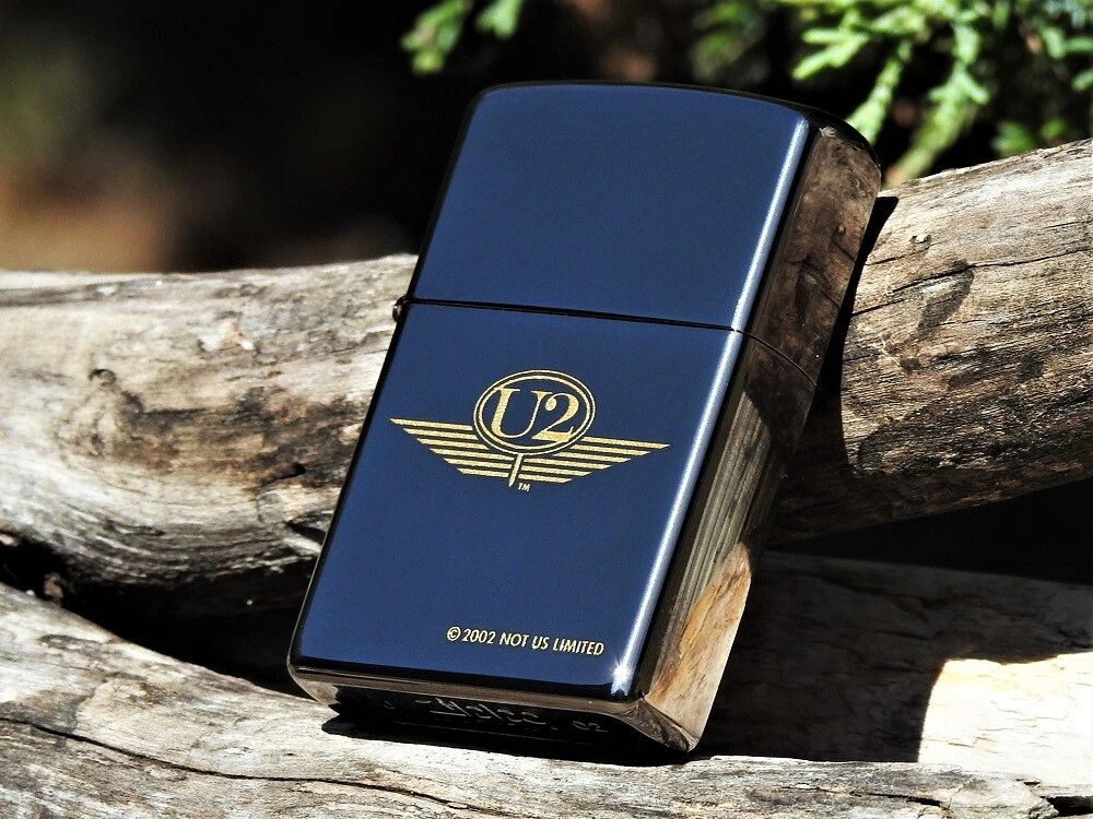 Zippo Lighter - U2 Wings - Achtung Baby - Bono - The Edge - Adam Clayton