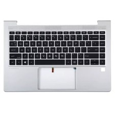 US PalmRest Keyboard For HP ProBook 440 G9 445 G9 N01287-001 with backlit Silver
