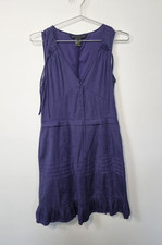 Marc By Marc Jacobs Silk Dress Star Print Size 4 UK 8 Ruffle Hem V Neck