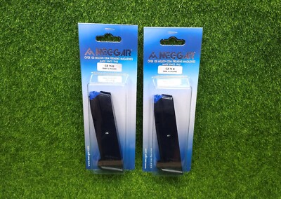 LOT (2) Mec-Gar CZ Shadow 75B, 85B, SP-01 10-Round 9mm Magazine, Blued MGCZ7510B