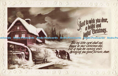 R200952 Just to wish you dear a bright and joyful Christmas This my little card