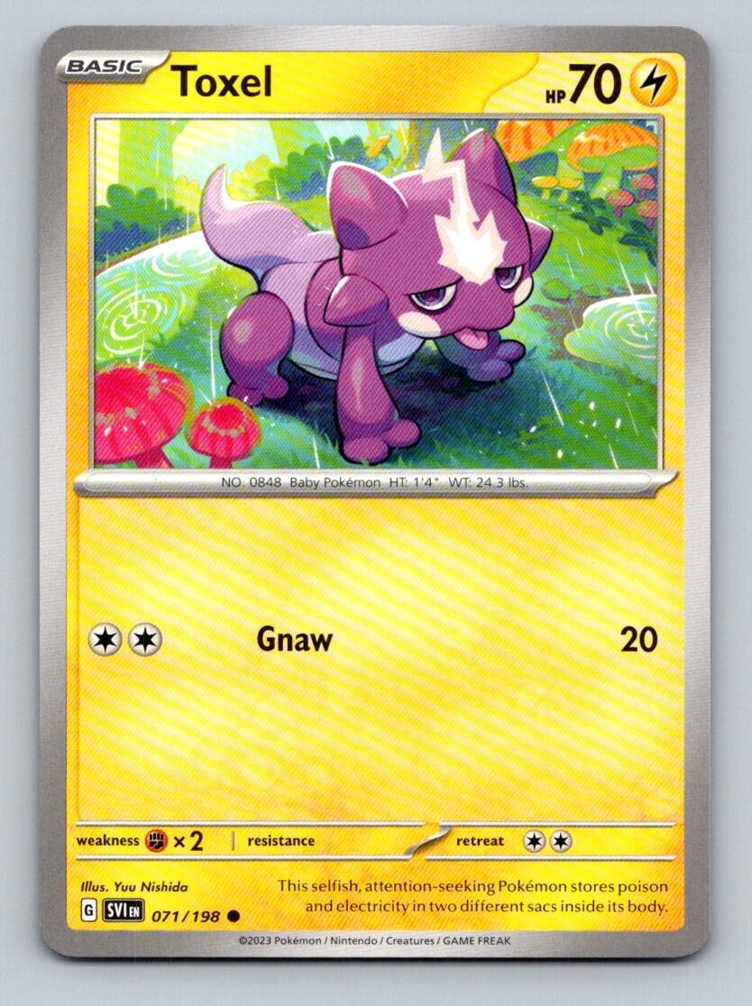 2023 Pokemon Card Scarlet & Violet Toxel 71/198