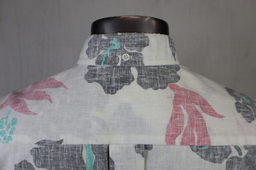 Kahala HRH Hawaiian Shirt Size L Vintage Cotton Blend 1/2 Button Front Floral - Imagen 4 de 6
