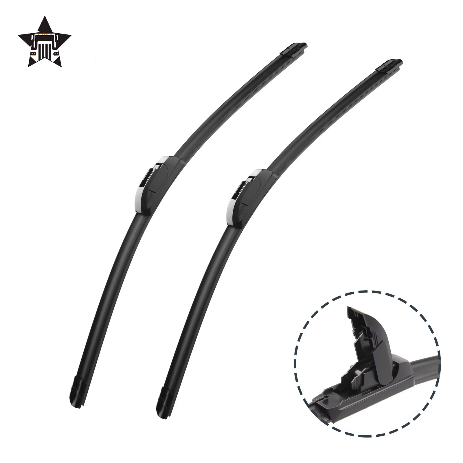 Windshield Wipere Blades , 22 inch, 2 PACK , OEM Quality Premium All-Season