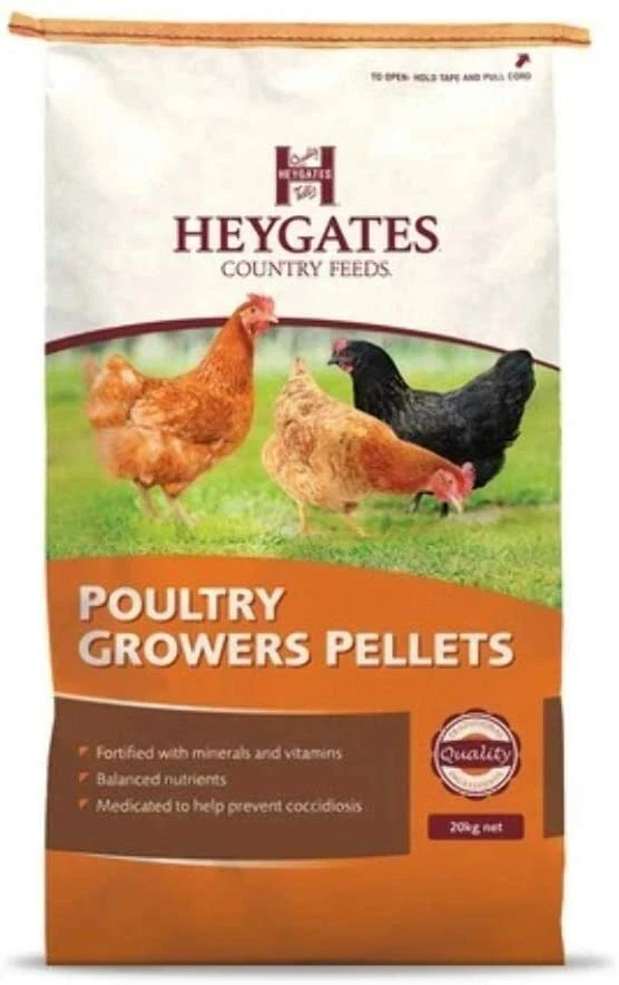 Heygates Poultry Growers Pellets With ACS 20KG