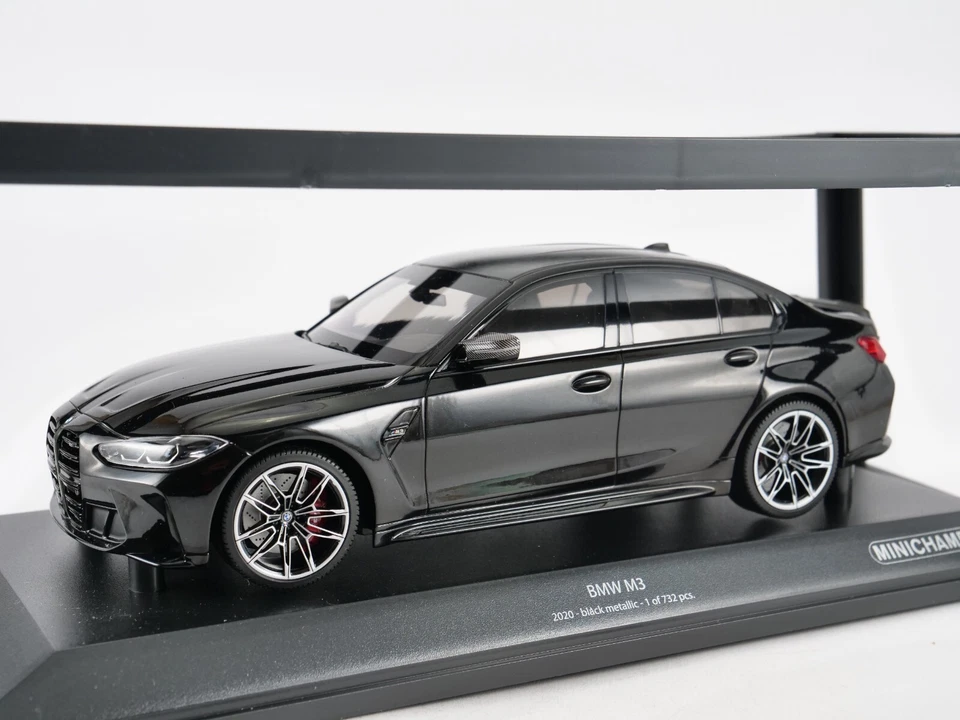 Minichamps 1/18 BMW M3 2020 Nero Metallizzato 155 020202 - Immagine 3 di 4