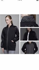 NEW 198 Lululemon Both Ways Bomber Reversible Jacket, Heather Gray/Black 8