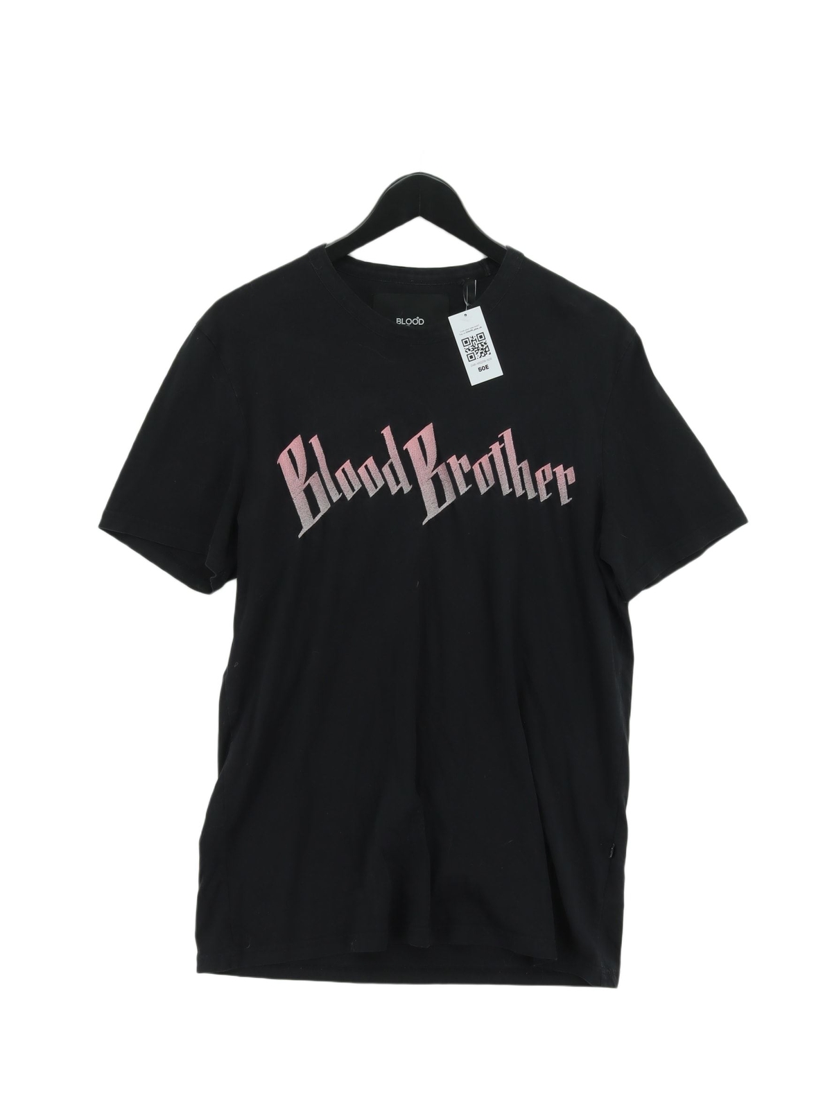 T shirt uomo Blood Brother L nera grafica 100% altra basic