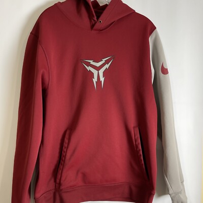 Nike Hoodie Men's Size Small Kobe Bryant Maroon Mamba Logo