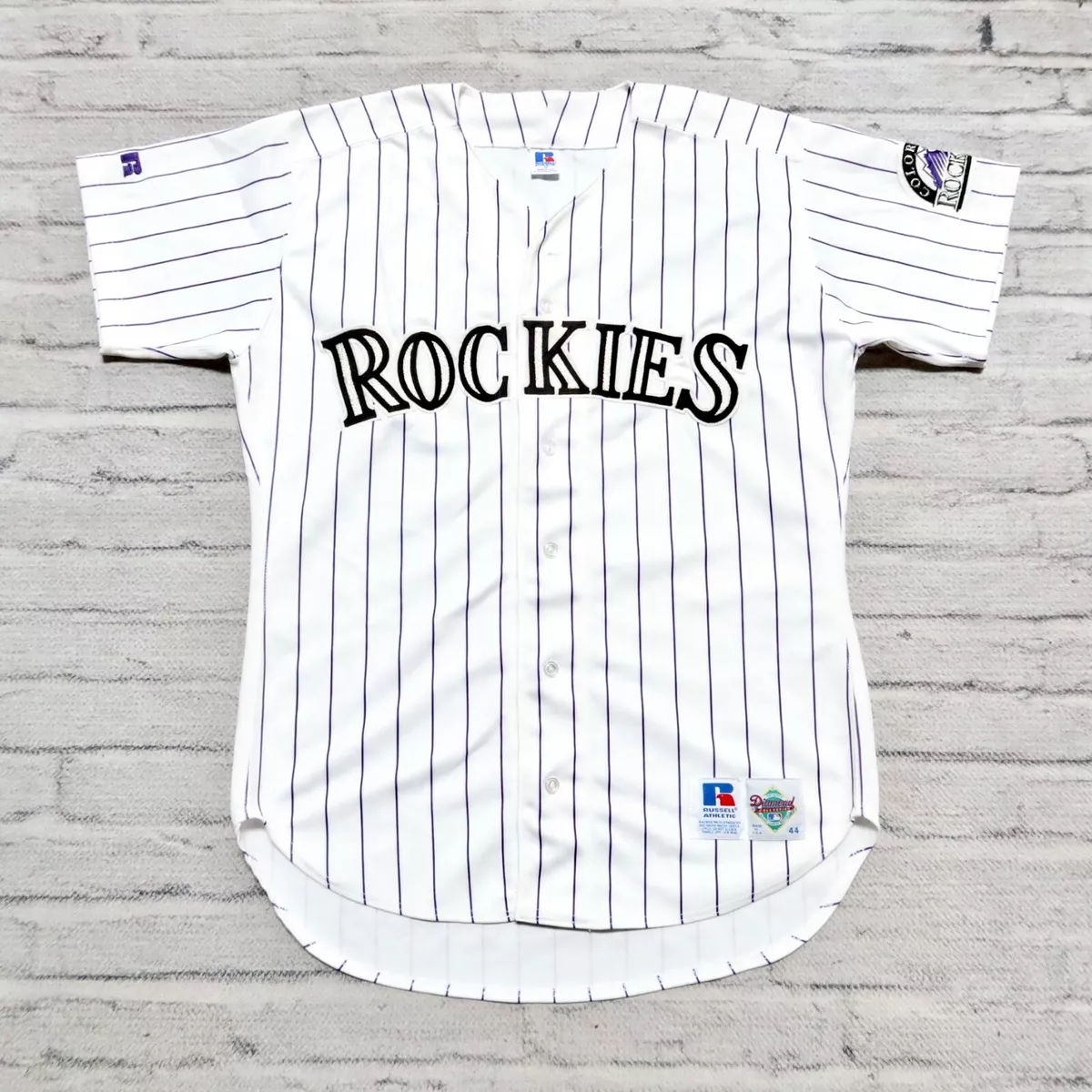 Vintage 90s Colorado Rockies Baseball Jersey Authentic Sewn Pro Cut