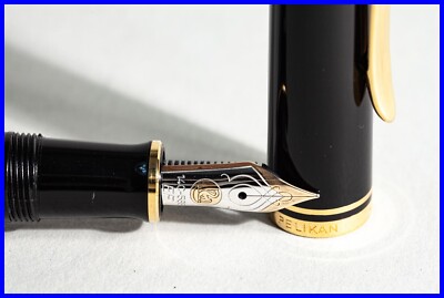 1988 PELIKAN M600 old style SOUVERÄN Fountain Pen w EF 14c bicolor