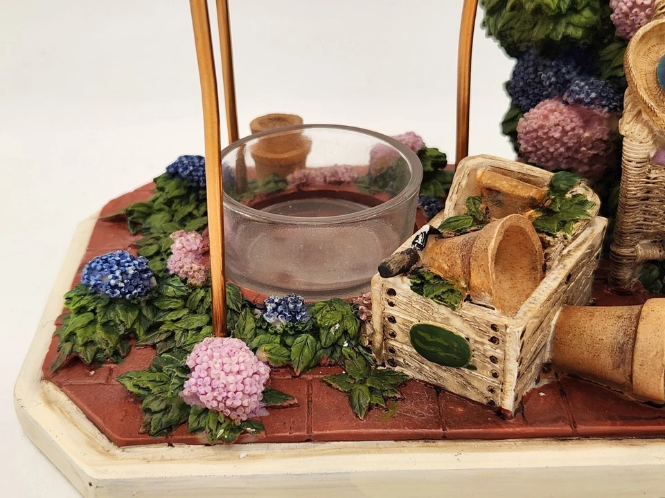 Yankee Candle Tealight Cera Tarta Calentador Primavera Jardín Diorama Hortensias  Foto 2 de 4