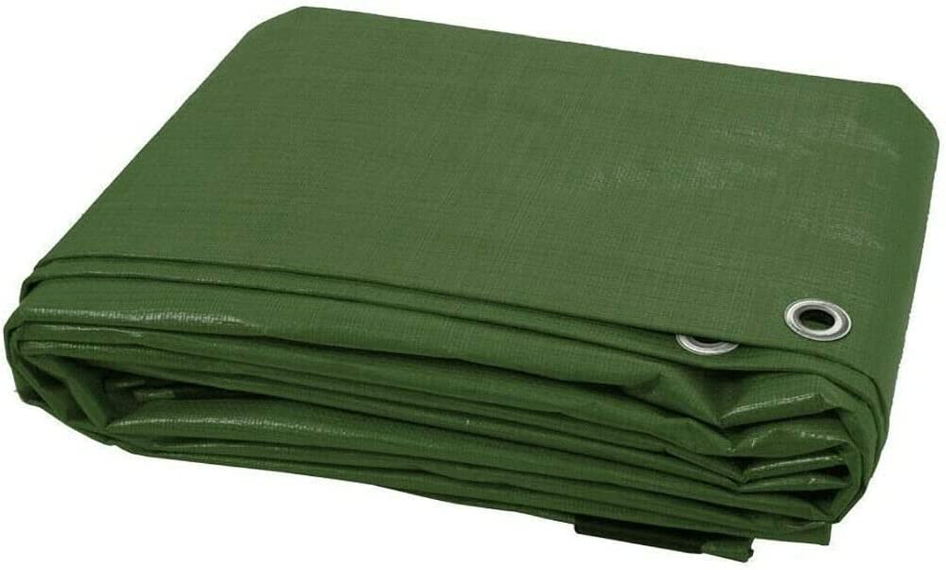 3 X 4 M Green Tarpaulin Waterproof Heavy Duty Tarp Sheet Cover, Groundsheet - Wa