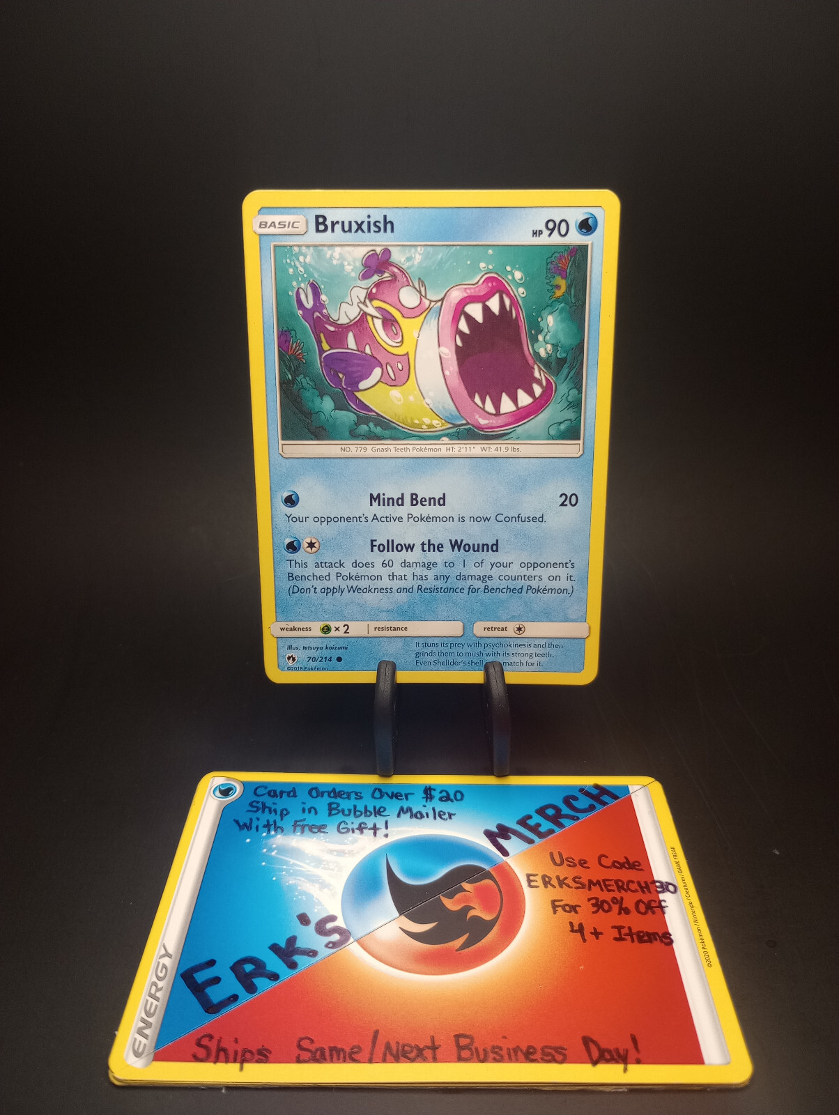 Bruxish 70/214 Lost Thunder NM Regular Common Pokemon Card 