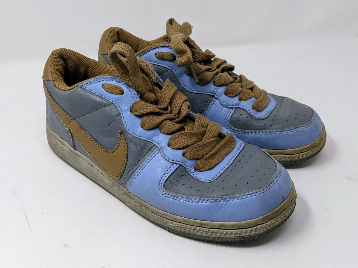 Nike Terminator Low Blue Tan Sz 7 2004 308863-021