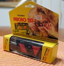 Vintage 80's KALIMAR Micro 110 Camera NOS in Box Novelty KEY RING Coin Holder