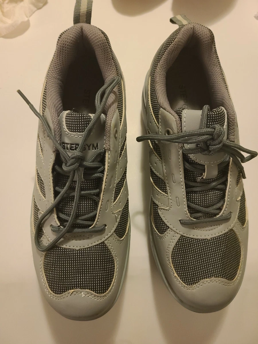 Stepgym Women Gray Athletic Toning Walking Shoes Size 8 8.5 EUR 39 Pre Owned
