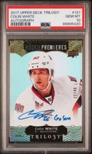 PSA 10 Colin White Autograph UD Rookie x/49 Senators HARD TO GET PSA 10 NOW