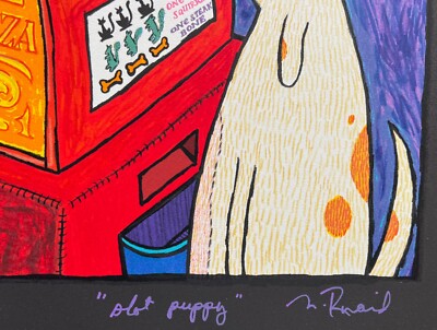 Matt Rinard SLOT PUPPY Hand Signed Limited Edition Lithograph Art