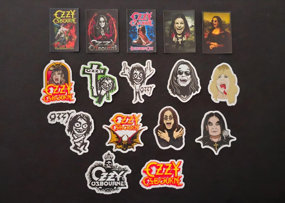 Ozzy Osbourne Vinyl Stickers Black Sabbath Heavy Metal Prince Of Darkness Gothic