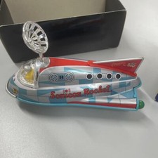Masudaya Collection Vintage Tin Toy Reproduction mini Sonicon Rocket with Box
