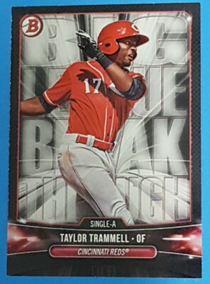 TAYLOR TRAMMELL 2018 Bowman Big League Breakthrough Rookie Card #BL-TT MARINERS