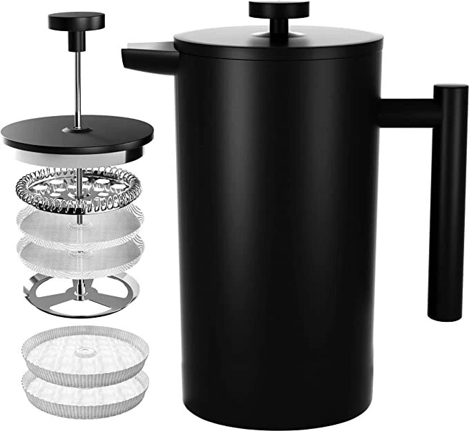 French Press Coffee Maker304-Grade Stainless Steel-2 Extra Filter Utopia Kitchen
Opens in a new wind