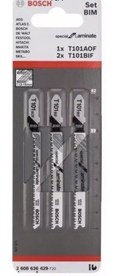 2 X T101 Bif 1 X T101 Aof Blades Jig Saw Blades Bosch Laminate