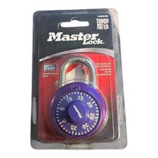 Master Lock 1530DCM Purple Locker School Combination Padlock 1 Pack