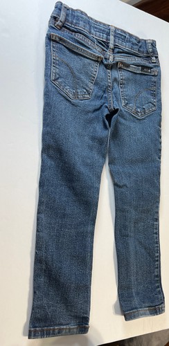 Slim Straight Blue Jeans Boys Size 6 - Picture 2 of 9