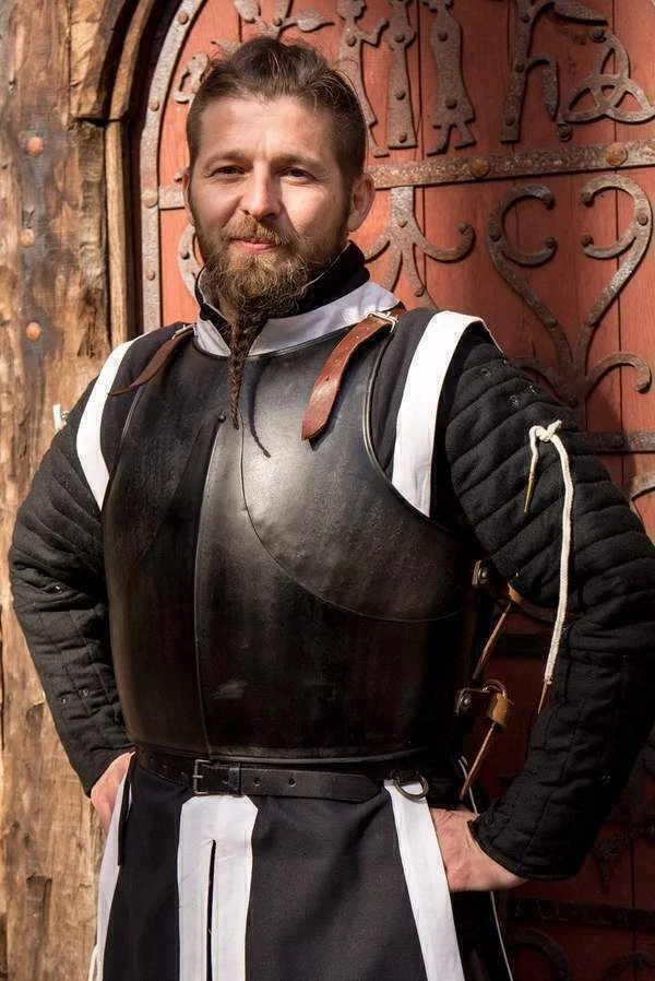 Kürass Ritter Brustpanzer Mittelalterlicher Krieger Brustpanzer Cosplay Jacke - Bild 4 von 4