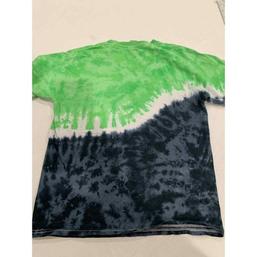 Dinosaur T-Shirt Boys Green Tie Dye Lightning Jerry Lofaro Crew Tee Size M - Picture 2 of 9