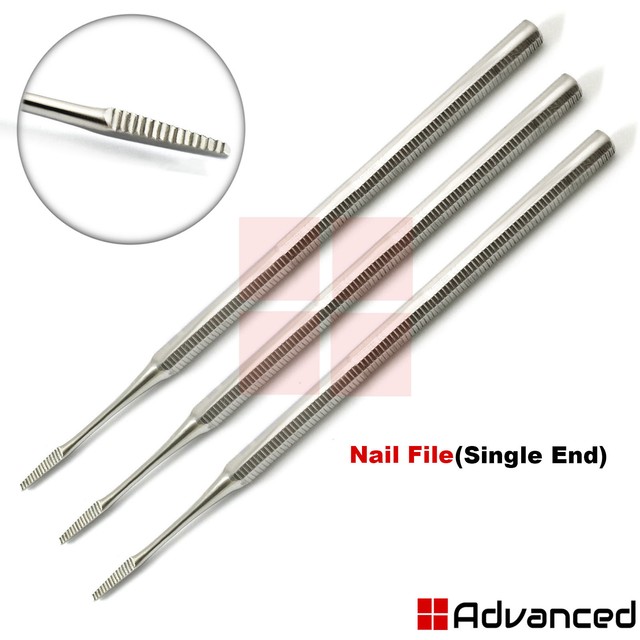 3 Pcs Chiropody Ingrown Toe Nail Files Manicure Pedicure Podiatrist